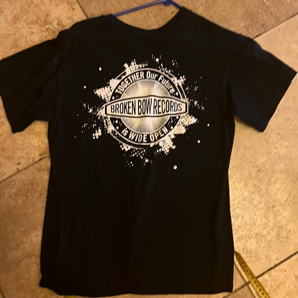 Vintage 1990s Broken Bow Records Double Sided Tee Shirt Band Concert Rock Punk
